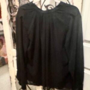 Meaneor Elegant Black Women's Blouse